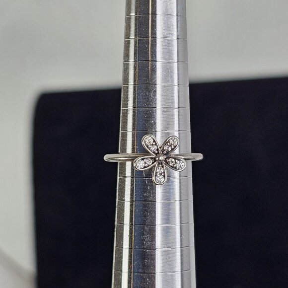 Pandora Dazzling Daisy Ring With Gift Box ALE 925 Sterling Silver Authentic - Picture 9 of 11